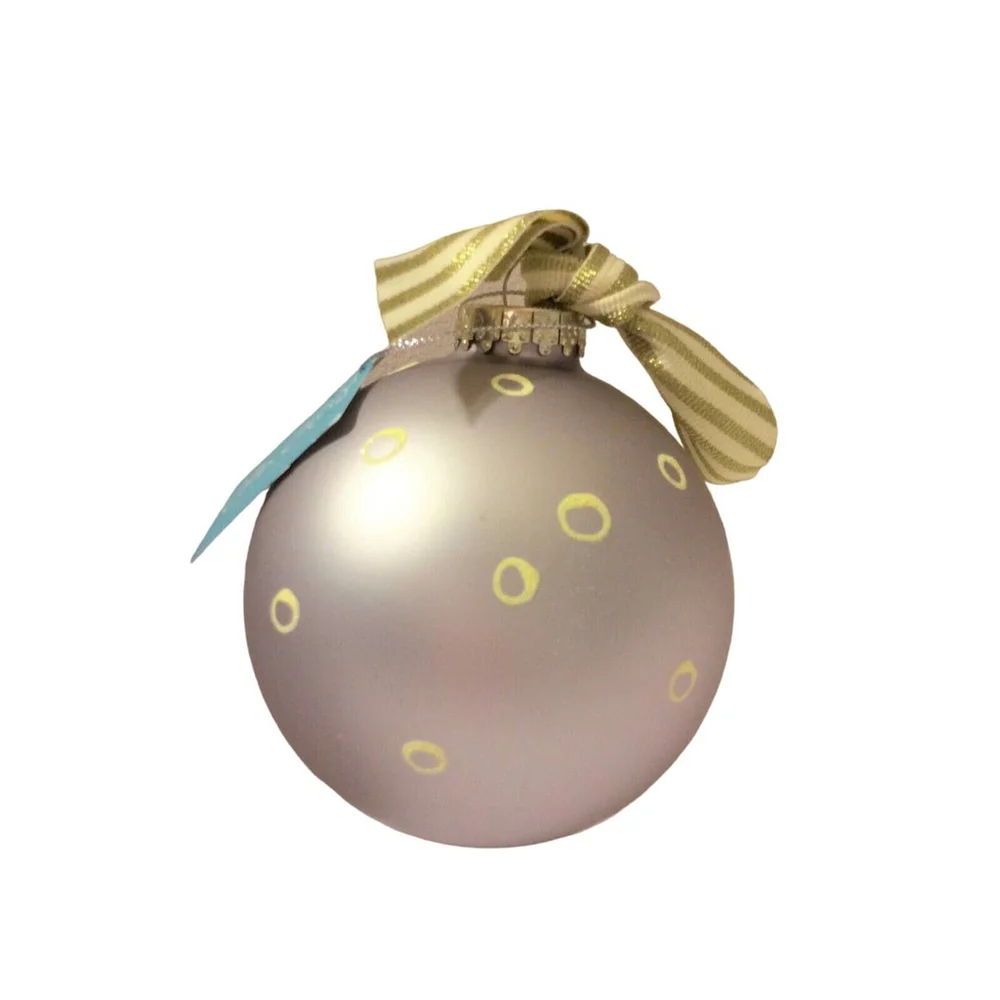 NIB Coton Colors Happy Anniversary Glass Ornament by Laura Johnson